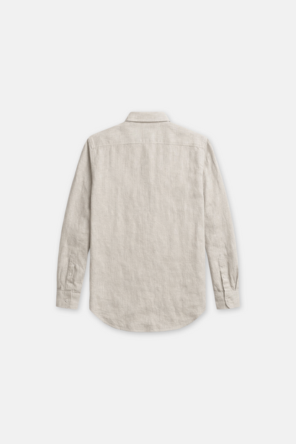 "Biscotte Beige" Linen Shirt