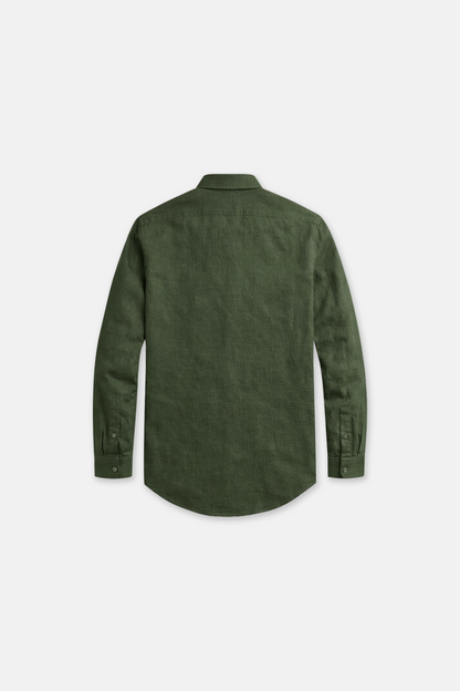 "Olive" Linen Shirt