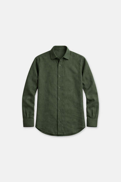"Olive" Linen Shirt