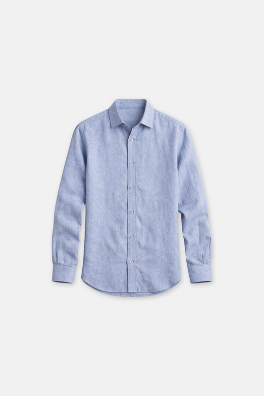 "Skywash Blue" Linen Shirt